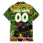 Custom Australia NAIDOC Week 2024 Hawaiian Shirt Penrith Panthers Mascot Keep The Fire Burning