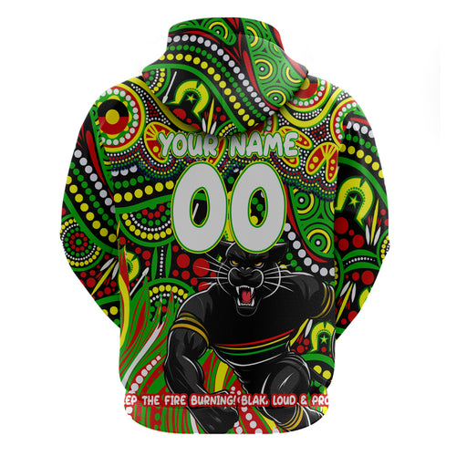 Custom Australia NAIDOC Week 2024 Hoodie Penrith Panthers Mascot Keep The Fire Burning