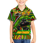 Custom Australia NAIDOC Week 2024 Kid Hawaiian Shirt Penrith Panthers Mascot Keep The Fire Burning
