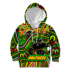 Custom Australia NAIDOC Week 2024 Kid Hoodie Penrith Panthers Mascot Keep The Fire Burning