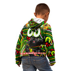 Custom Australia NAIDOC Week 2024 Kid Hoodie Penrith Panthers Mascot Keep The Fire Burning