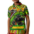 Custom Australia NAIDOC Week 2024 Kid Polo Shirt Penrith Panthers Mascot Keep The Fire Burning