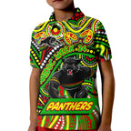 Custom Australia NAIDOC Week 2024 Kid Polo Shirt Penrith Panthers Mascot Keep The Fire Burning