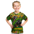 Custom Australia NAIDOC Week 2024 Kid T Shirt Penrith Panthers Mascot Keep The Fire Burning
