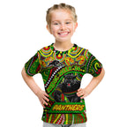 Custom Australia NAIDOC Week 2024 Kid T Shirt Penrith Panthers Mascot Keep The Fire Burning