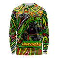Custom Australia NAIDOC Week 2024 Long Sleeve Shirt Penrith Panthers Mascot Keep The Fire Burning