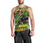 Custom Australia NAIDOC Week 2024 Men Tank Top Penrith Panthers Mascot Keep The Fire Burning
