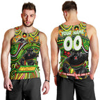 Custom Australia NAIDOC Week 2024 Men Tank Top Penrith Panthers Mascot Keep The Fire Burning