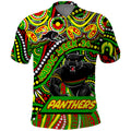Custom Australia NAIDOC Week 2024 Polo Shirt Penrith Panthers Mascot Keep The Fire Burning