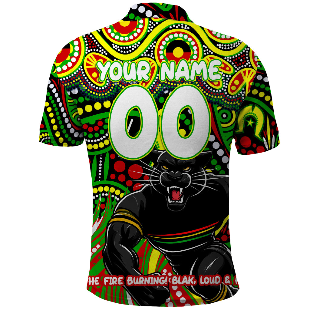 Custom Australia NAIDOC Week 2024 Polo Shirt Penrith Panthers Mascot Keep The Fire Burning