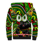 Custom Australia NAIDOC Week 2024 Sherpa Hoodie Penrith Panthers Mascot Keep The Fire Burning