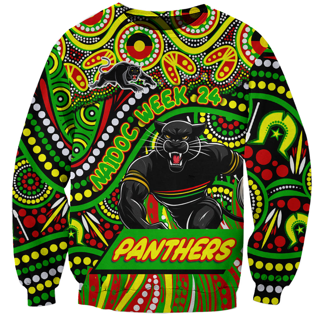 Custom Australia NAIDOC Week 2024 Sweatshirt Penrith Panthers Mascot Keep The Fire Burning