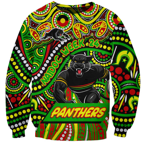 Custom Australia NAIDOC Week 2024 Sweatshirt Penrith Panthers Mascot Keep The Fire Burning