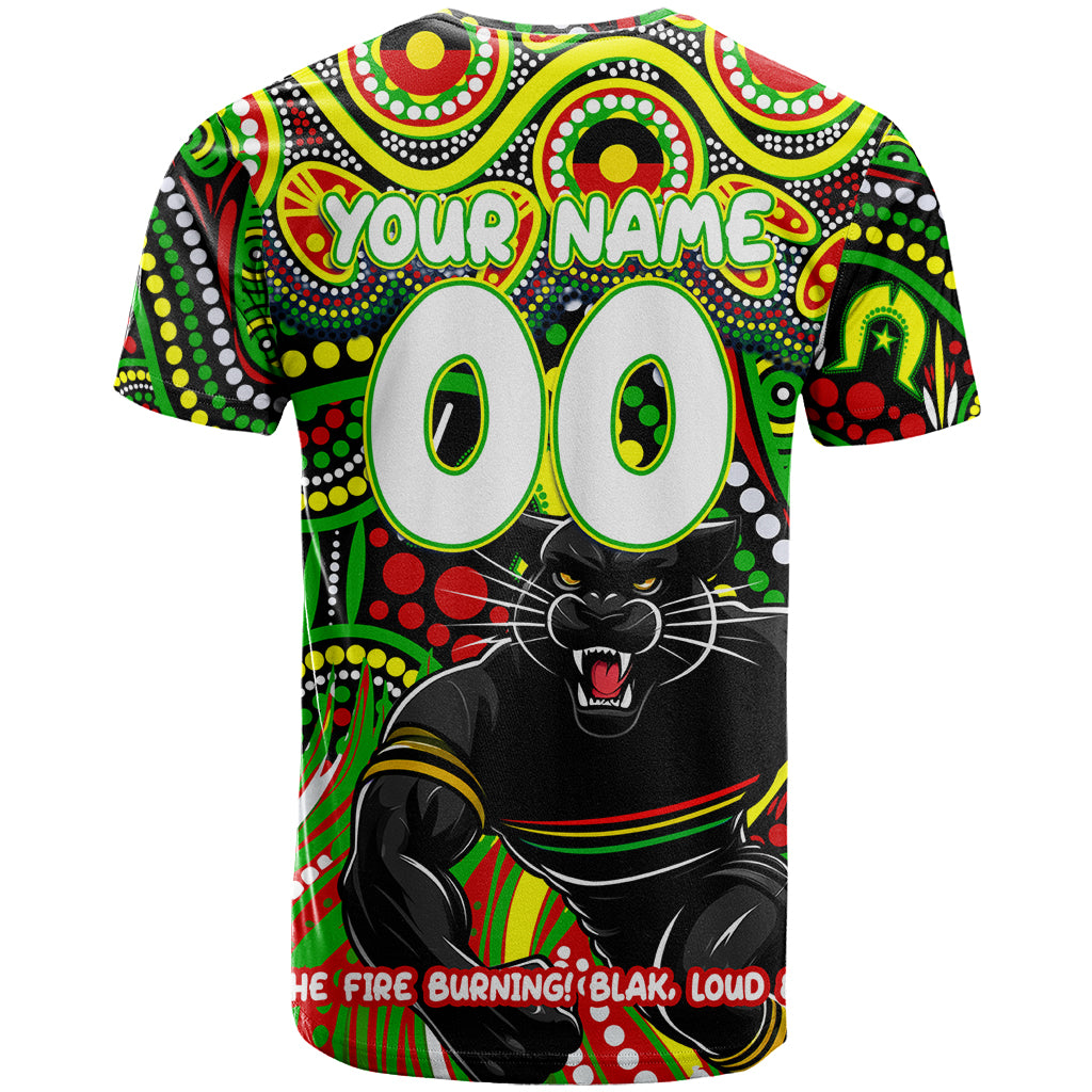 Custom Australia NAIDOC Week 2024 T Shirt Penrith Panthers Mascot Keep The Fire Burning