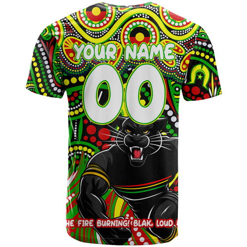 Custom Australia NAIDOC Week 2024 T Shirt Penrith Panthers Mascot Keep The Fire Burning