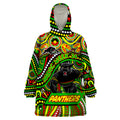 Custom Australia NAIDOC Week 2024 Wearable Blanket Hoodie Penrith Panthers Mascot Keep The Fire Burning
