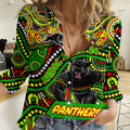 Custom Australia NAIDOC Week 2024 Women Casual Shirt Penrith Panthers Mascot Keep The Fire Burning