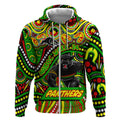 Custom Australia NAIDOC Week 2024 Zip Hoodie Penrith Panthers Mascot Keep The Fire Burning