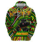 Custom Australia NAIDOC Week 2024 Zip Hoodie Penrith Panthers Mascot Keep The Fire Burning