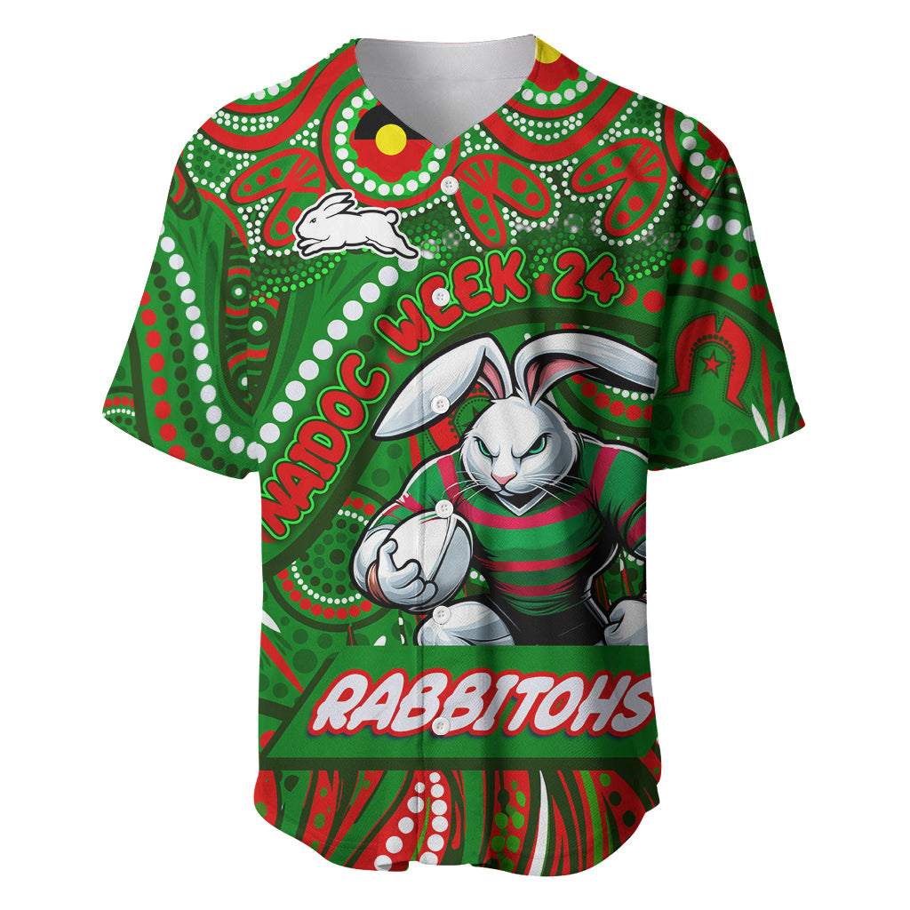 Custom Australia NAIDOC Week 2024 Baseball Jersey Rabbitohs Mascot Keep The Fire Burning