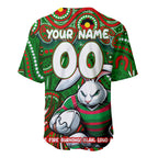 Custom Australia NAIDOC Week 2024 Baseball Jersey Rabbitohs Mascot Keep The Fire Burning