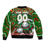 Custom Australia NAIDOC Week 2024 Bomber Jacket Rabbitohs Mascot Keep The Fire Burning
