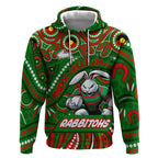 Custom Australia NAIDOC Week 2024 Hoodie Rabbitohs Mascot Keep The Fire Burning