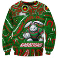 Custom Australia NAIDOC Week 2024 Sweatshirt Rabbitohs Mascot Keep The Fire Burning