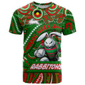 Custom Australia NAIDOC Week 2024 T Shirt Rabbitohs Mascot Keep The Fire Burning