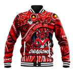 Custom Australia NAIDOC Week 2024 Baseball Jacket Dragons Mascot Keep The Fire Burning