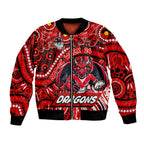 Custom Australia NAIDOC Week 2024 Bomber Jacket Dragons Mascot Keep The Fire Burning