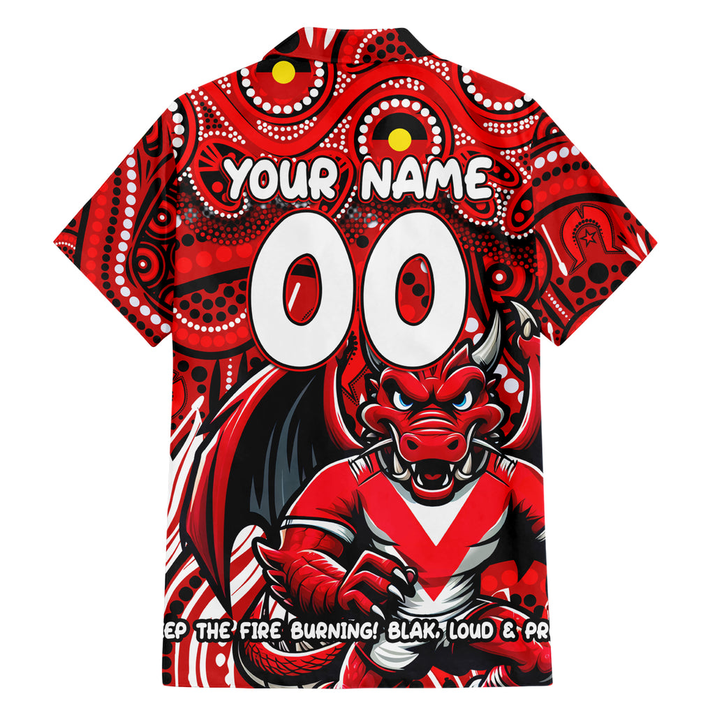 Custom Australia NAIDOC Week 2024 Hawaiian Shirt Dragons Mascot Keep The Fire Burning