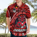 Custom Australia NAIDOC Week 2024 Hawaiian Shirt Dragons Mascot Keep The Fire Burning