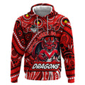 Custom Australia NAIDOC Week 2024 Hoodie Dragons Mascot Keep The Fire Burning