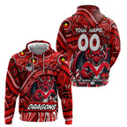 Custom Australia NAIDOC Week 2024 Hoodie Dragons Mascot Keep The Fire Burning