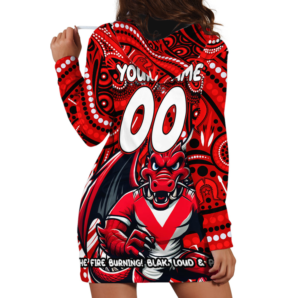 Custom Australia NAIDOC Week 2024 Hoodie Dress Dragons Mascot Keep The Fire Burning