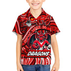 Custom Australia NAIDOC Week 2024 Kid Hawaiian Shirt Dragons Mascot Keep The Fire Burning