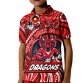 Custom Australia NAIDOC Week 2024 Kid Polo Shirt Dragons Mascot Keep The Fire Burning