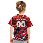 Custom Australia NAIDOC Week 2024 Kid T Shirt Dragons Mascot Keep The Fire Burning