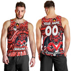Custom Australia NAIDOC Week 2024 Men Tank Top Dragons Mascot Keep The Fire Burning