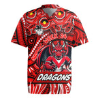 Custom Australia NAIDOC Week 2024 Rugby Jersey Dragons Mascot Keep The Fire Burning