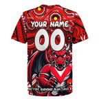 Custom Australia NAIDOC Week 2024 Rugby Jersey Dragons Mascot Keep The Fire Burning