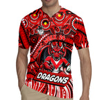 Custom Australia NAIDOC Week 2024 Rugby Jersey Dragons Mascot Keep The Fire Burning