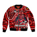Custom Australia NAIDOC Week 2024 Sleeve Zip Bomber Jacket Dragons Mascot Keep The Fire Burning