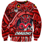 Custom Australia NAIDOC Week 2024 Sweatshirt Dragons Mascot Keep The Fire Burning
