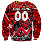 Custom Australia NAIDOC Week 2024 Sweatshirt Dragons Mascot Keep The Fire Burning