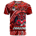 Custom Australia NAIDOC Week 2024 T Shirt Dragons Mascot Keep The Fire Burning