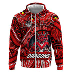 Custom Australia NAIDOC Week 2024 Zip Hoodie Dragons Mascot Keep The Fire Burning