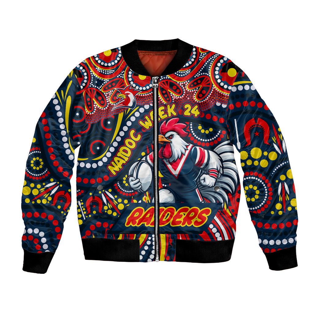 Custom Australia NAIDOC Week 2024 Bomber Jacket Sydney Roosters Mascot Keep The Fire Burning