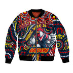 Custom Australia NAIDOC Week 2024 Bomber Jacket Sydney Roosters Mascot Keep The Fire Burning